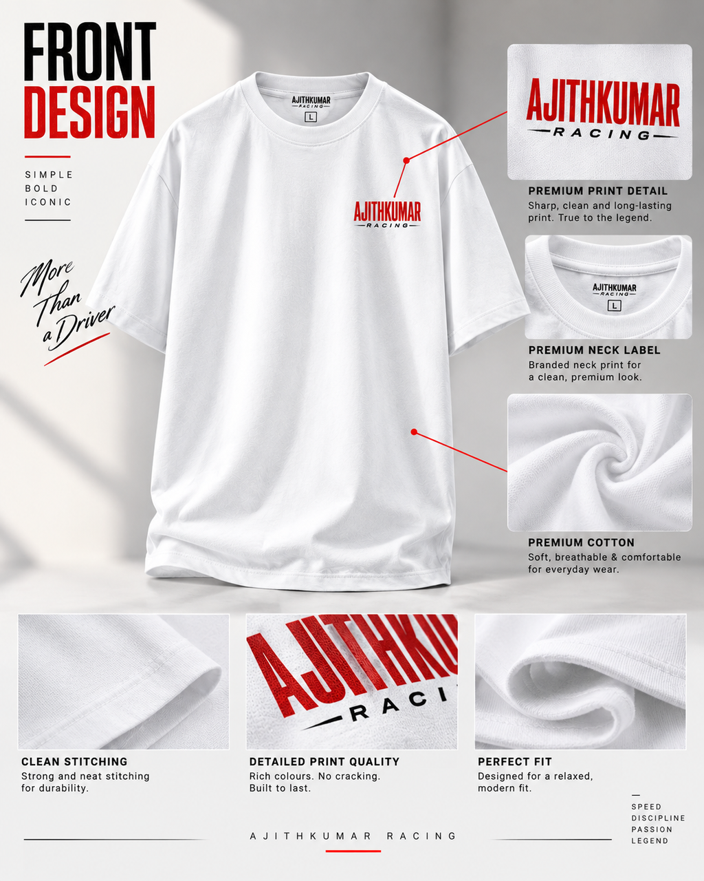 AK RACING Unisex Oversized Classic T-Shirt